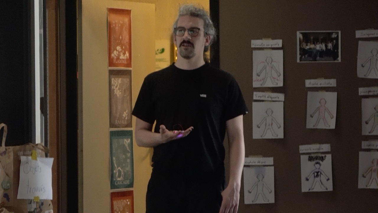 Actor Interacting with Electronic Tools