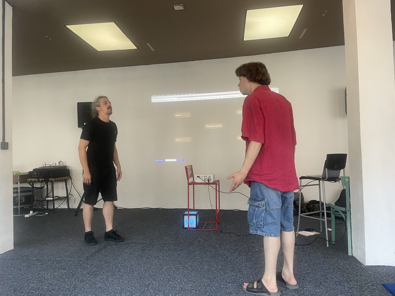 rehearsal workshop with tools